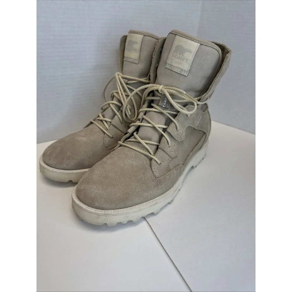 Sorel‎ Caribou OTM Womens Boots Sz 9.5 Taupe Beige Snow Boot Outdoors